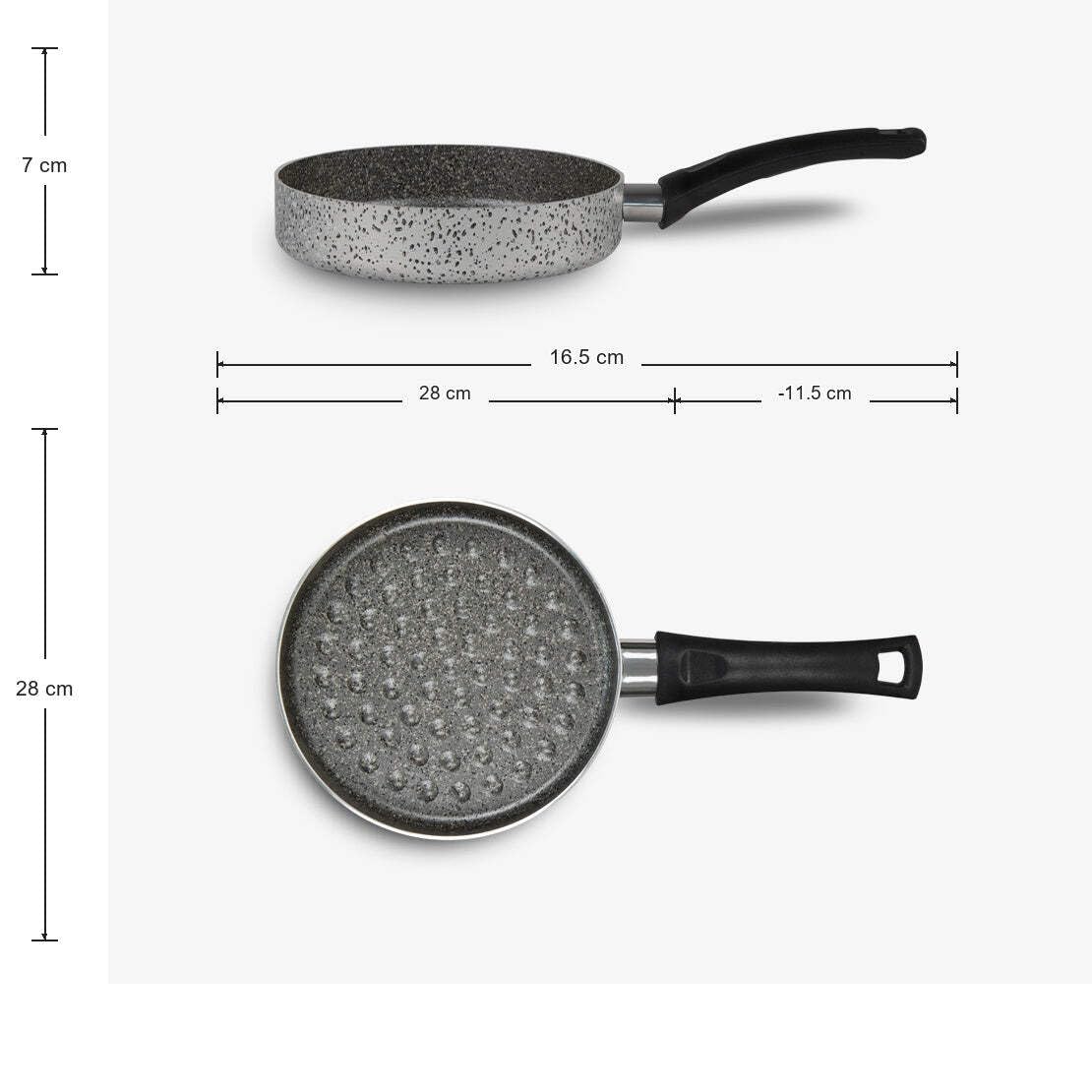 Mamù Janet 2.0 Hamburghiera Antiaderente 24 cm Alluminio