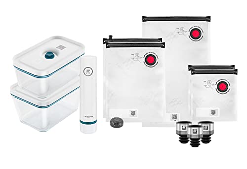 Zwilling Fresh & Save Set Sottovuoto 11 Pezzi Blu Vetro