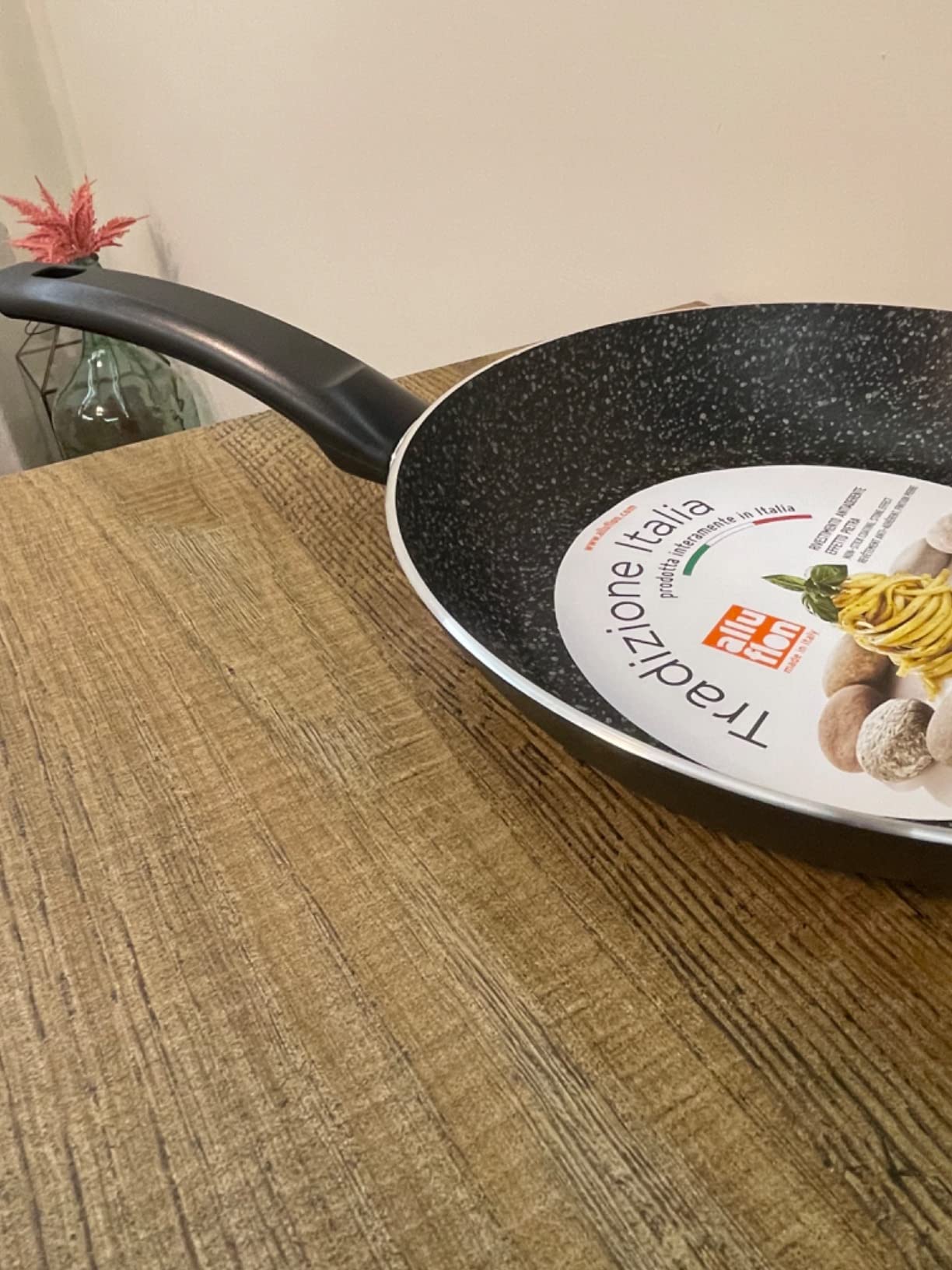 ALLUFLON Tradizione Italia Set Padelle 24-28 cm Antiaderenti Pietra