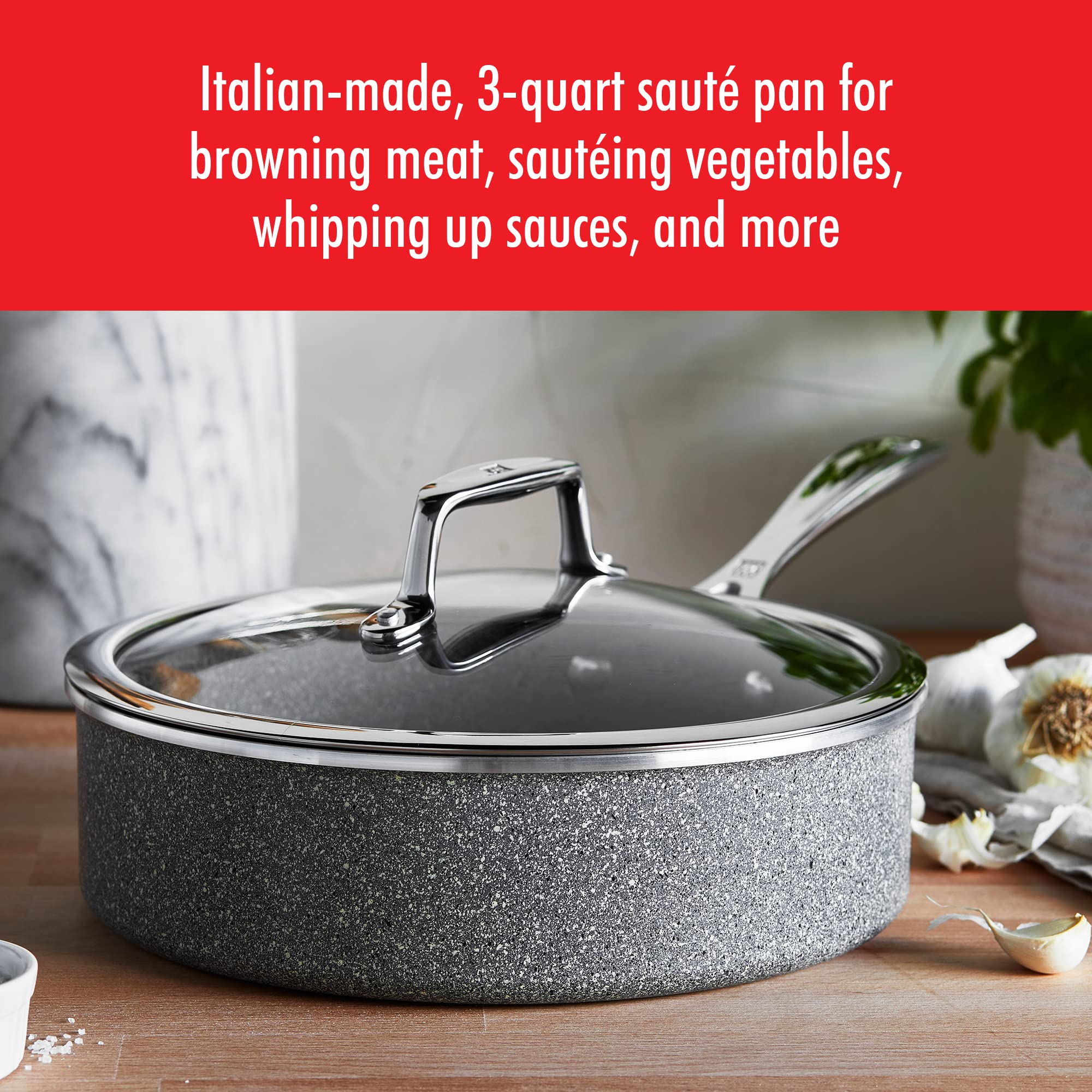 ZWILLING Vitale padella antiaderente alluminio con coperchio