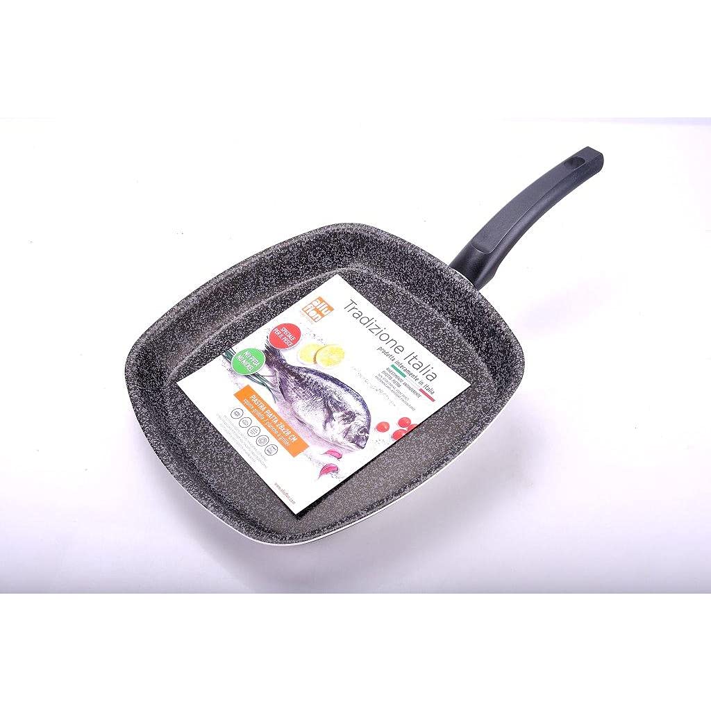 Alluflon Tradizione Italia pescera 28 cm nera effetto pietra