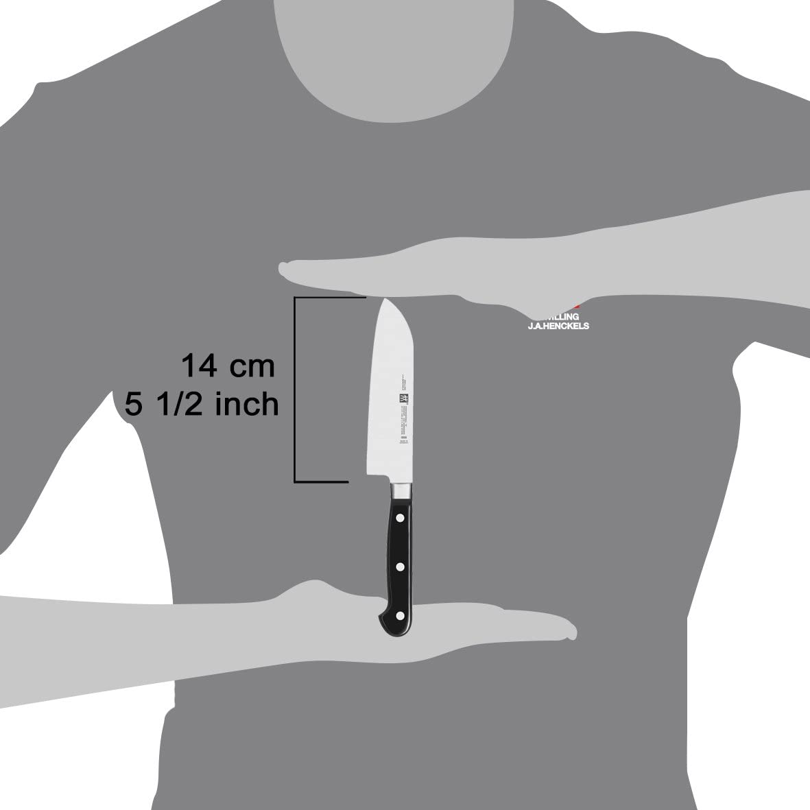 Zwilling Professional S coltello Santoku 14 cm acciaio forgiato