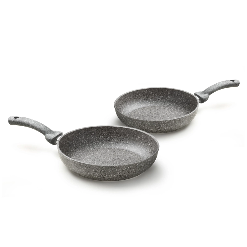 Accademia Mugnano Cuore di Pietra set 2 padelle 24+28 cm induzione
