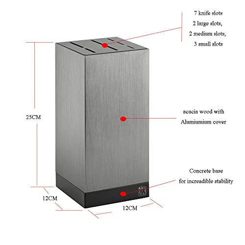 Zwilling Ceppi coltelli blocco alluminio vuoto