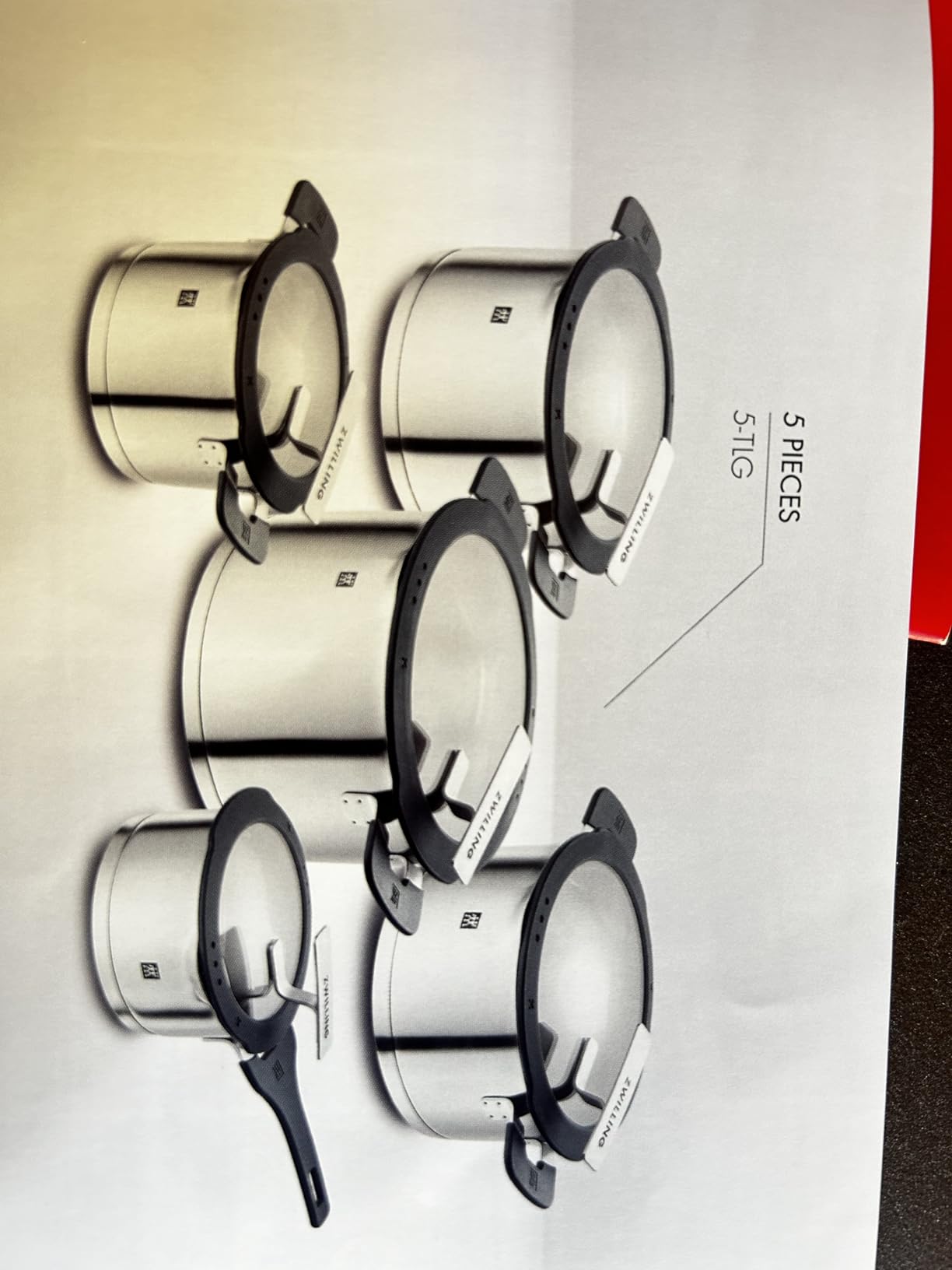 Zwilling Simplify batteria pentole inox 5 pezzi argento induzione