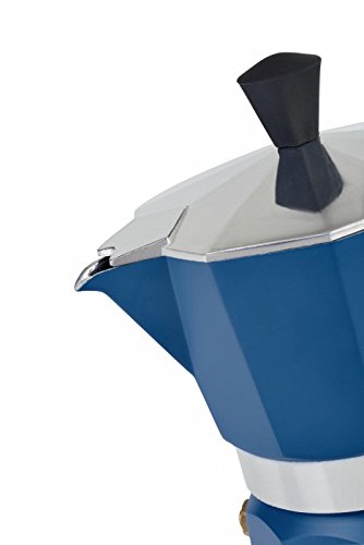 Barazzoni La Caffettiera moka 1 tazza blu alluminio