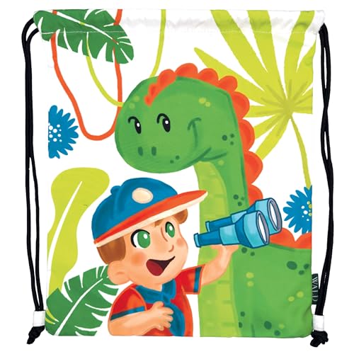 Wald Junior Sacca Dinosauro zainetto cordoncino 34x42 cm