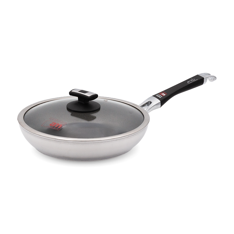 Accademia Mugnano Chef padella antiaderente 28 cm con coperchio
