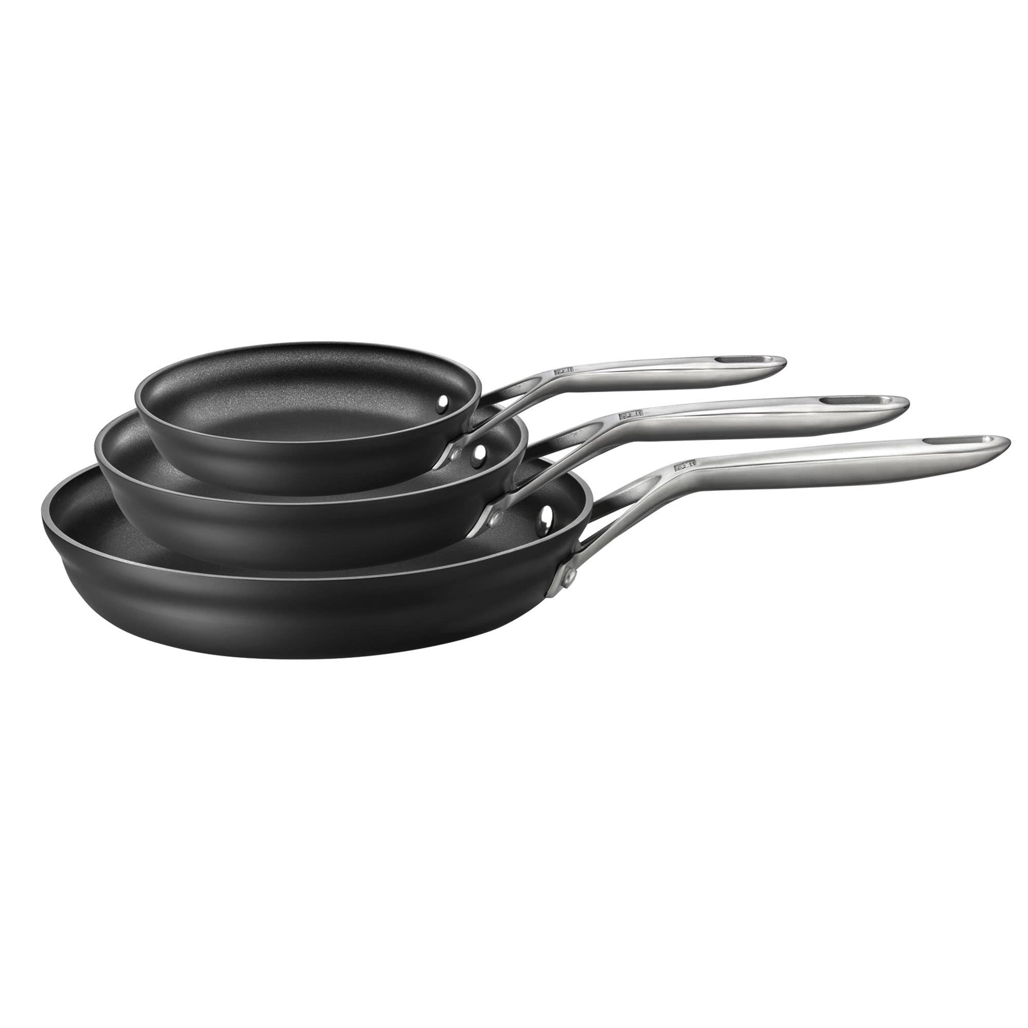 Zwilling Motion set padelle antiaderenti 3 pezzi nero