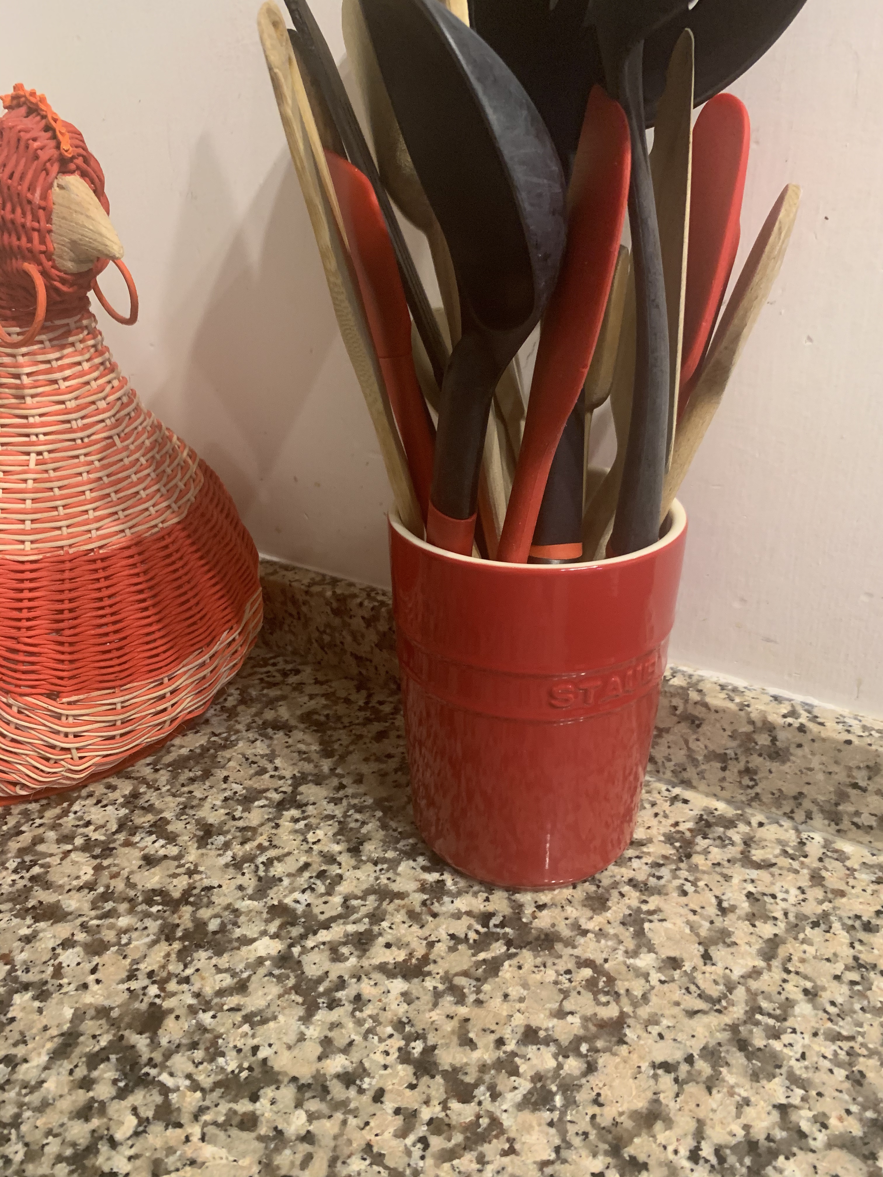 Staub Ceramic portautensili ceramica rosso 11 cm