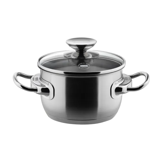 Berndes Injoy pentola acciaio coperchio vetro 20 cm
