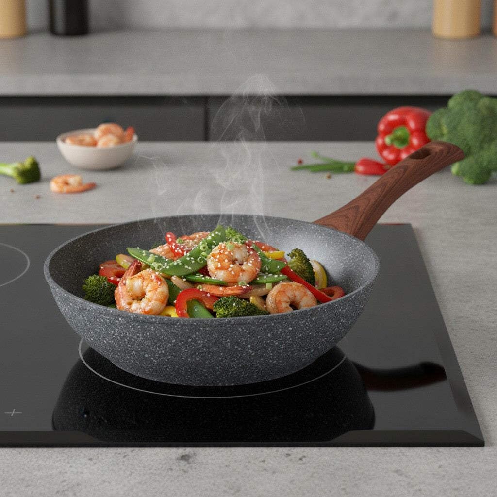 Mamù Fast Induction Wok 24 cm a induzione antiaderente