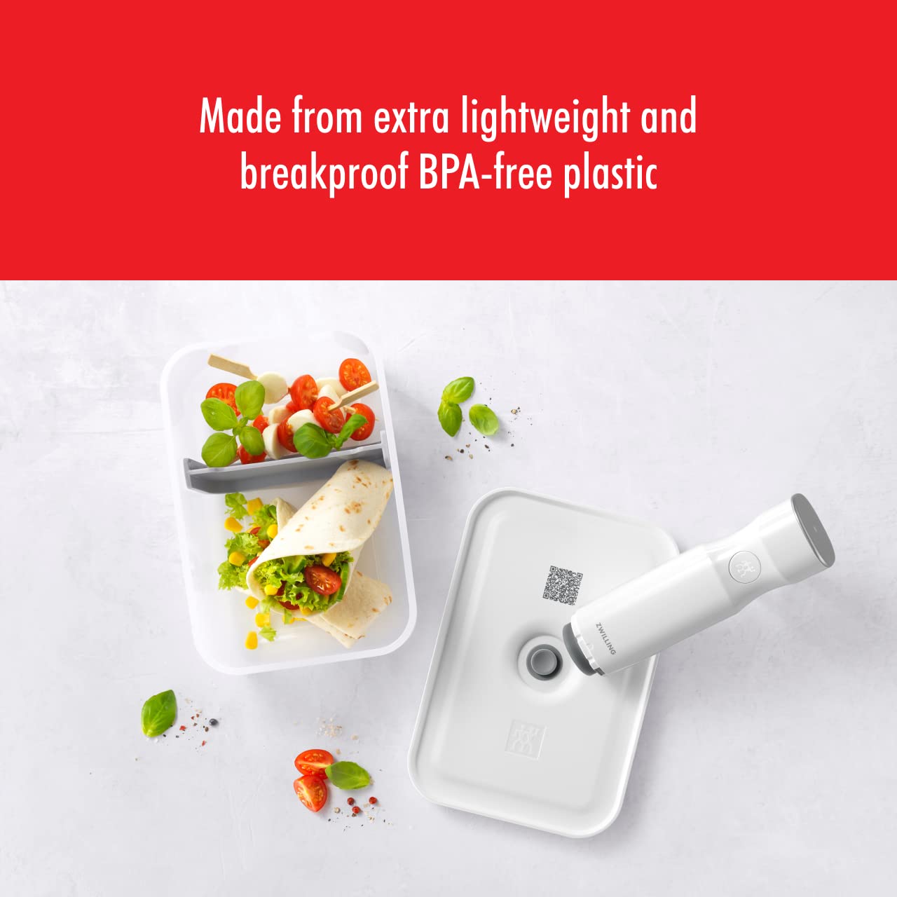 Zwilling Fresh & Save Contenitore Pranzo Plastica Grande Grigio