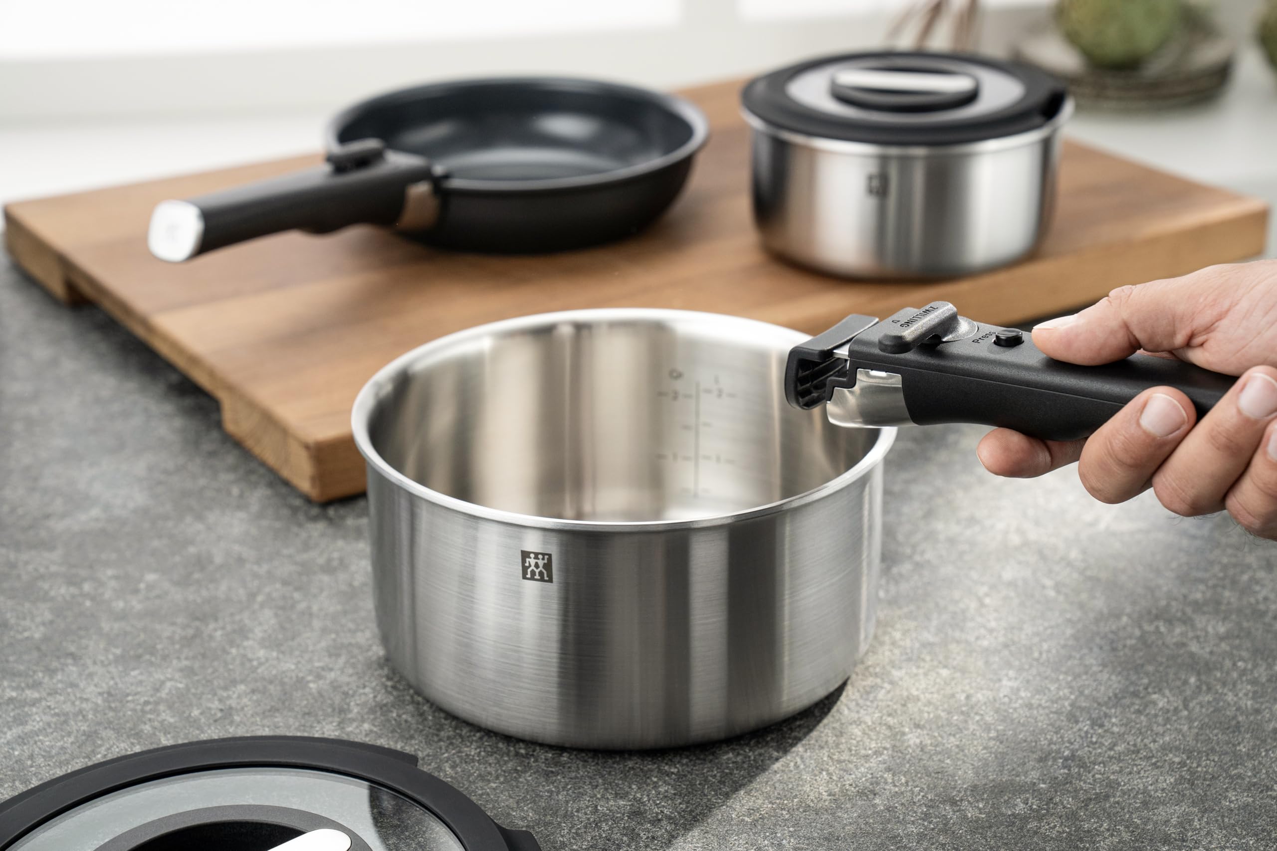 ZWILLING Unlock set 5 pentole inox 16+20 cm impilabile