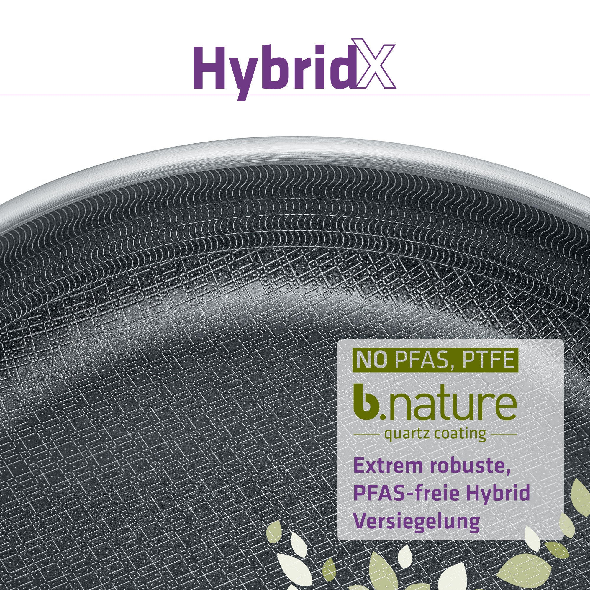 BERNDES HybridX Padella 24 cm lucidata