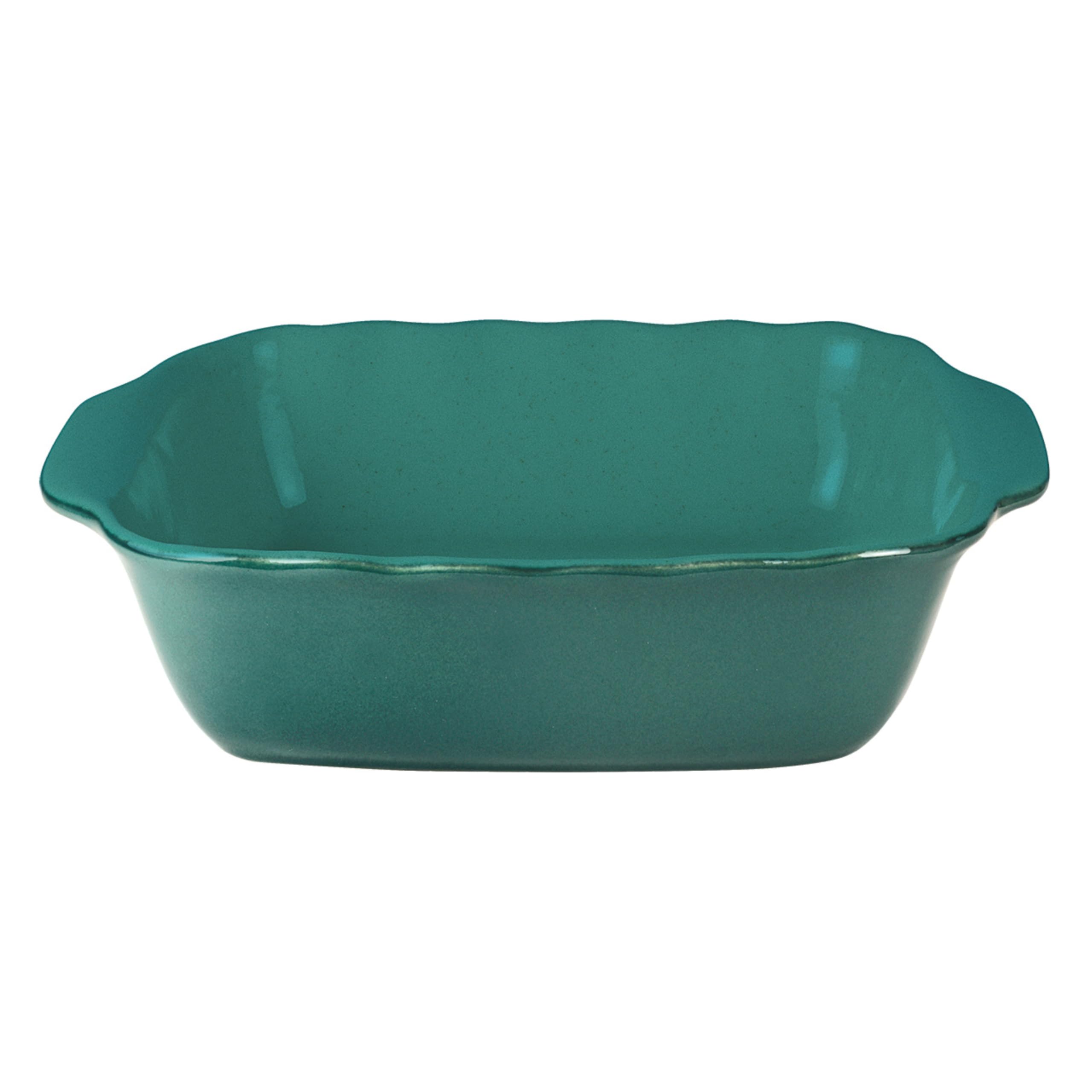 Wald Cottura terrina quadrata ceramica bianca 26 cm forno