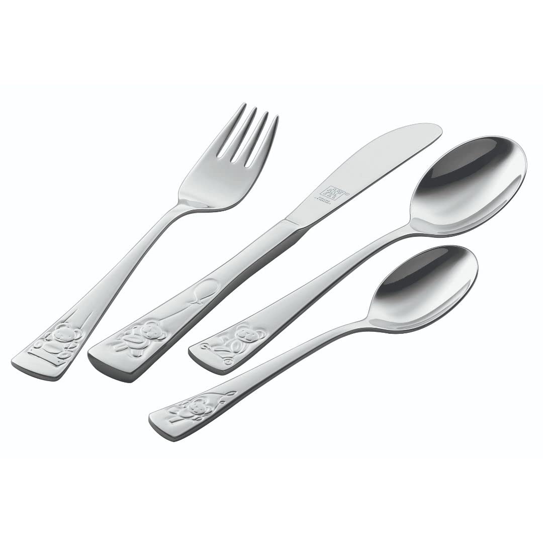 Zwilling Teddy 07012-210-0 set posate bambini 4 pezzi inox