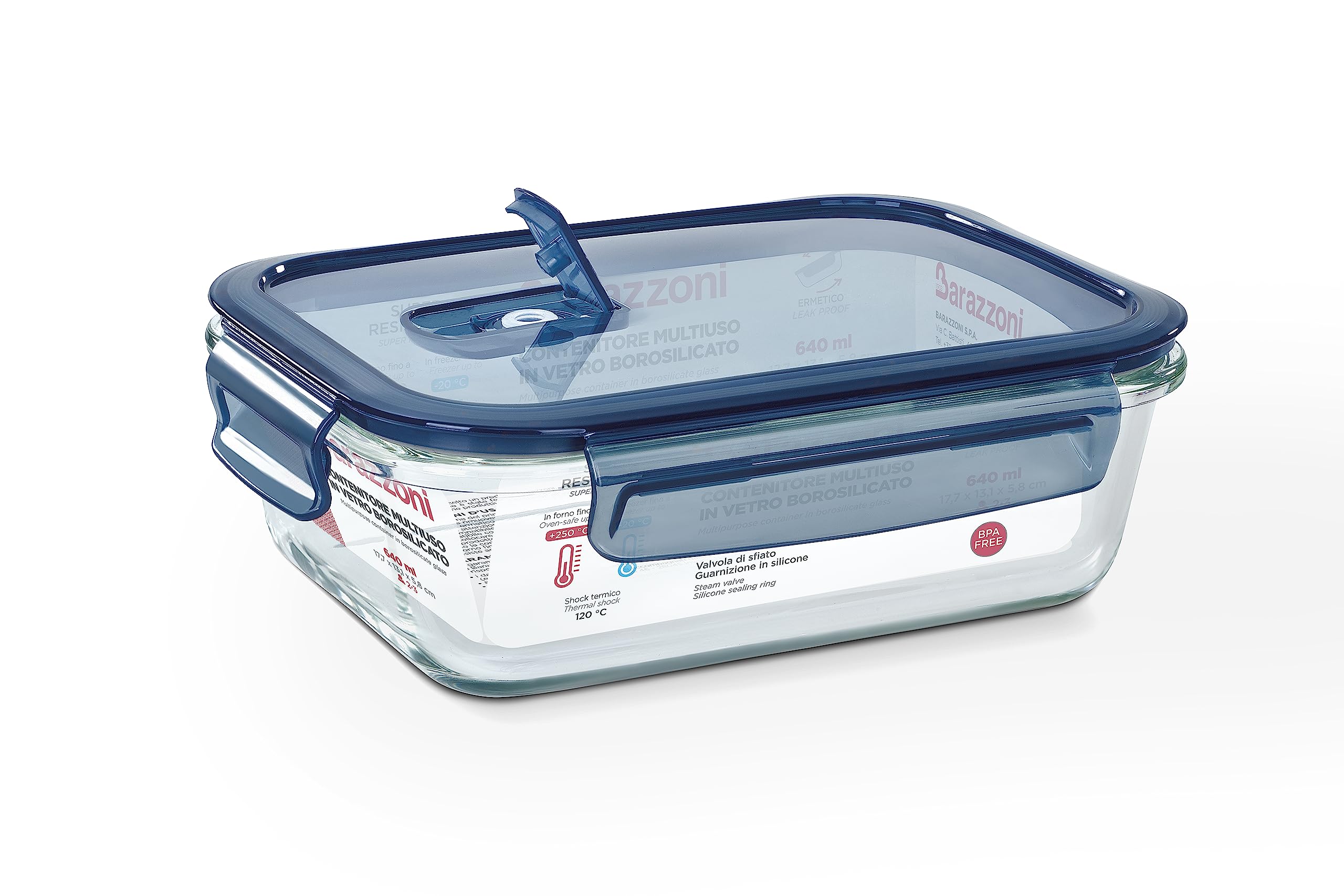 Barazzoni Conservazione tris contenitori vetro 1040 640 370 ml