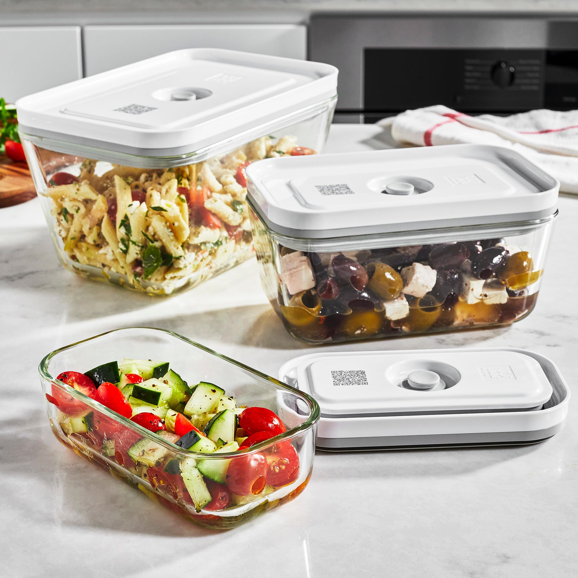 Zwilling Fresh & Save contenitori vetro sottovuoto 3 pz