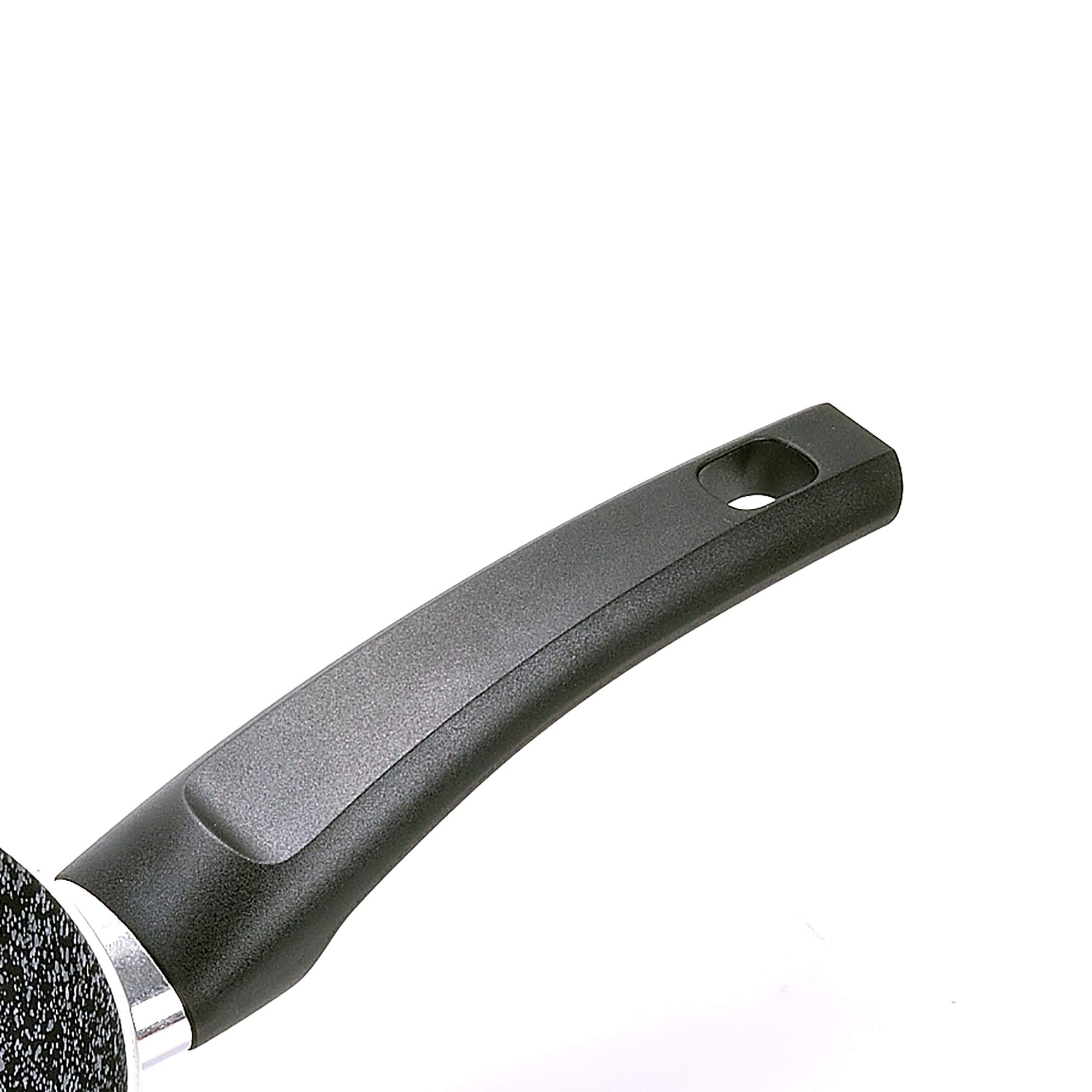 Alluflon Tradizione Italia Padella 32 cm Nero Effetto Pietra