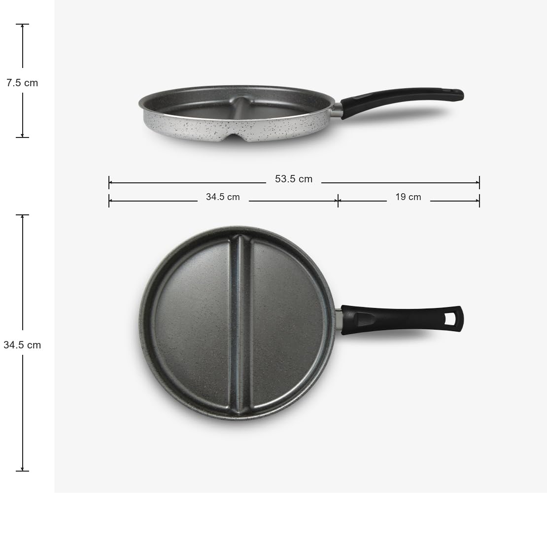 Mamù Janet 2.0 Padella Doppia Cottura 32 cm Antiaderente