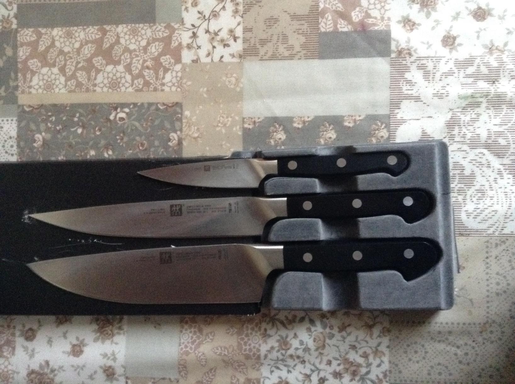 ZWILLING Pro set coltelli 3 pezzi acciaio forgiato