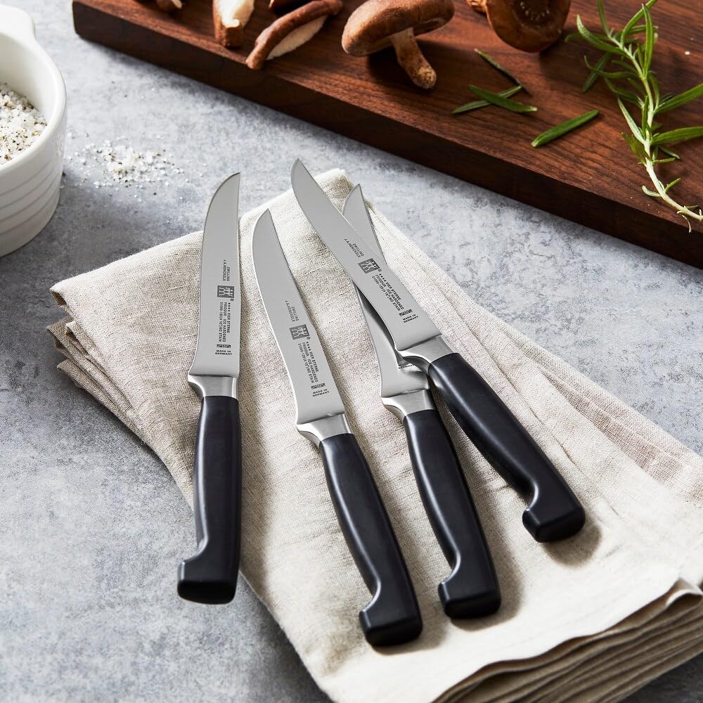 Zwilling Four Star Set 4 Coltelli Bistecca Acciaio Inox