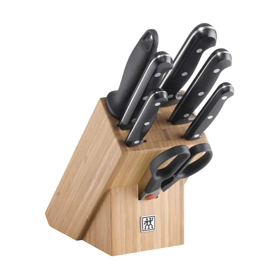 Zwilling Twin Chef ceppo coltelli 8 pezzi bambu nero