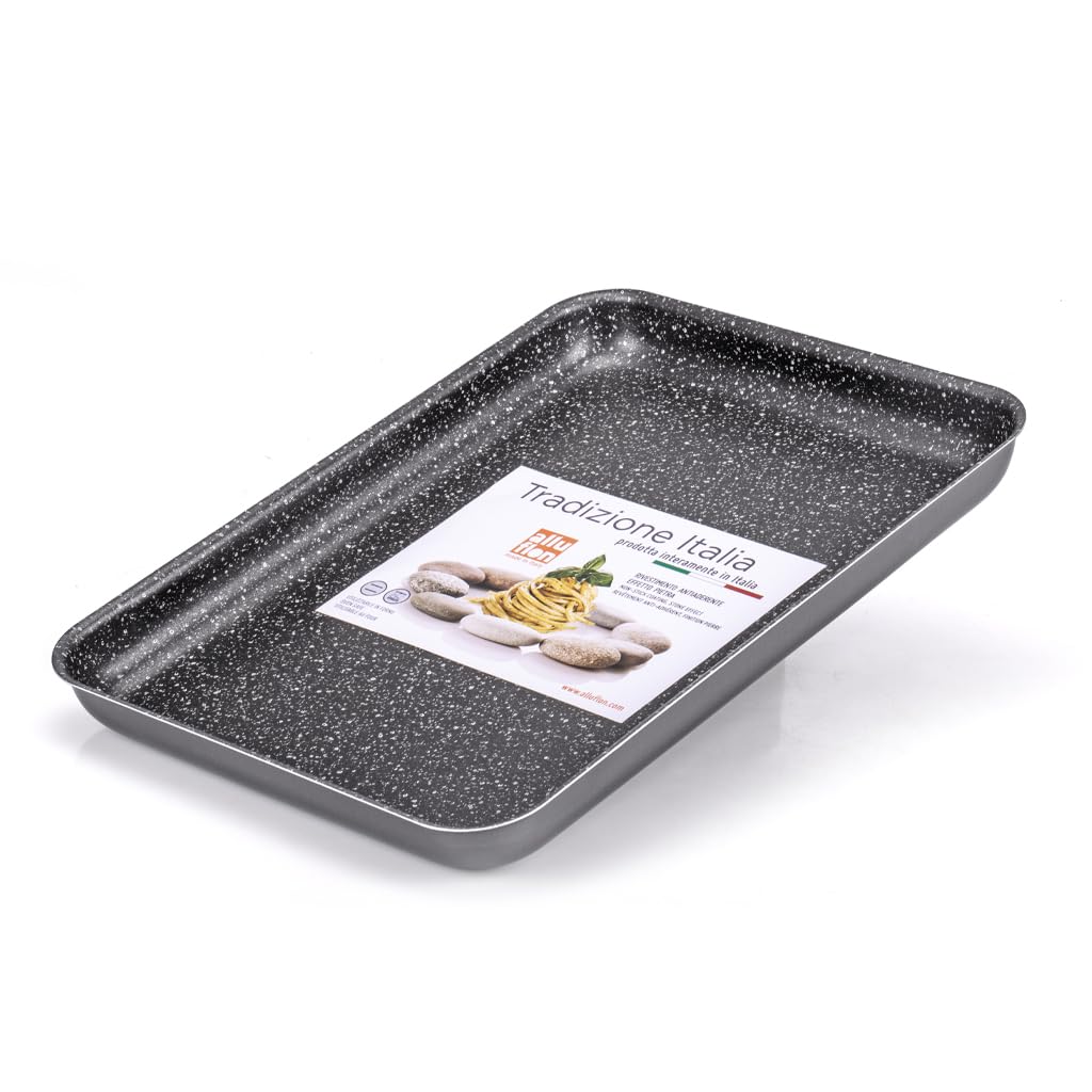 Alluflon Tradizione Italia Teglia 40x28 cm Antiaderente Pietra