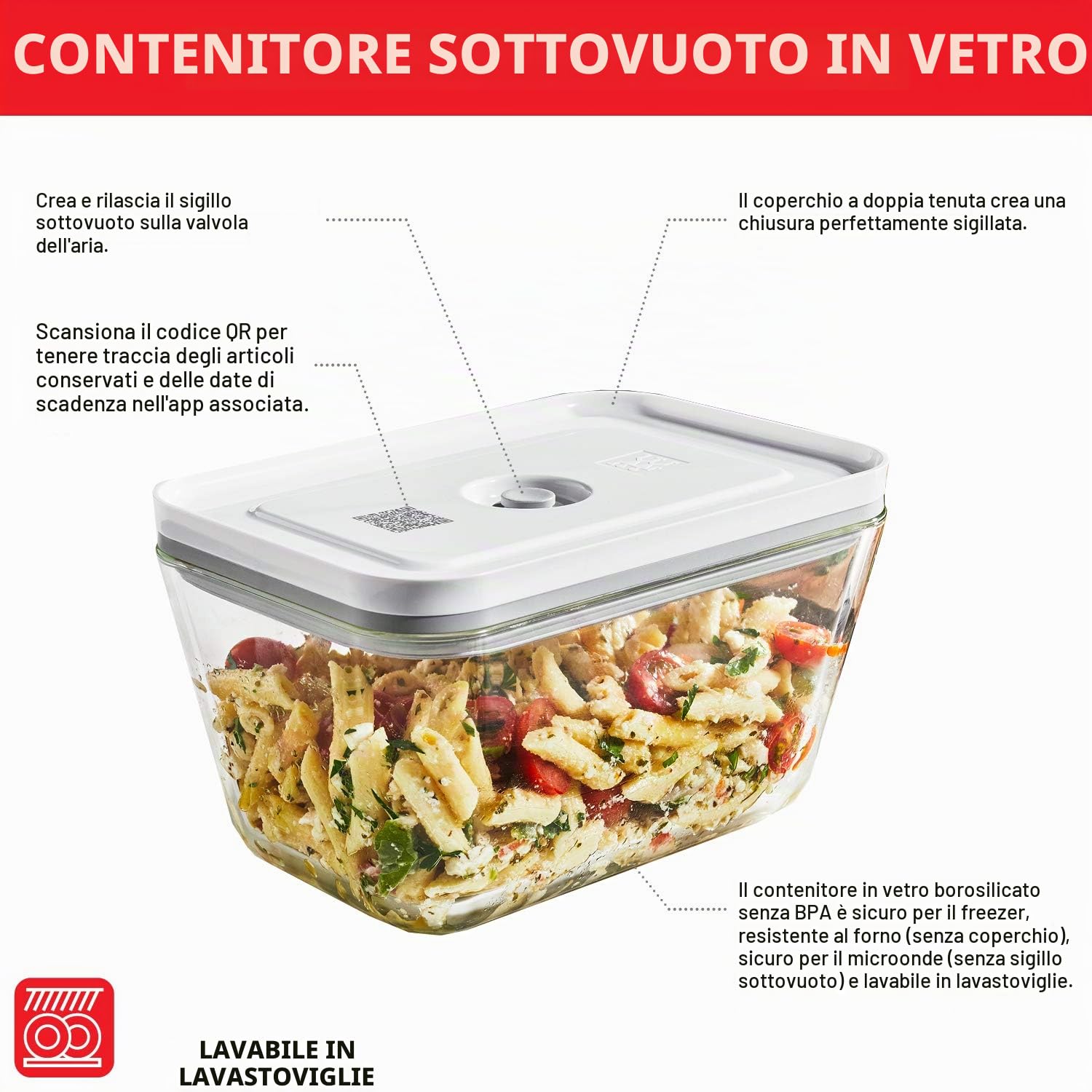Zwilling Fresh & Save kit sottovuoto 6 pezzi riutilizzabile
