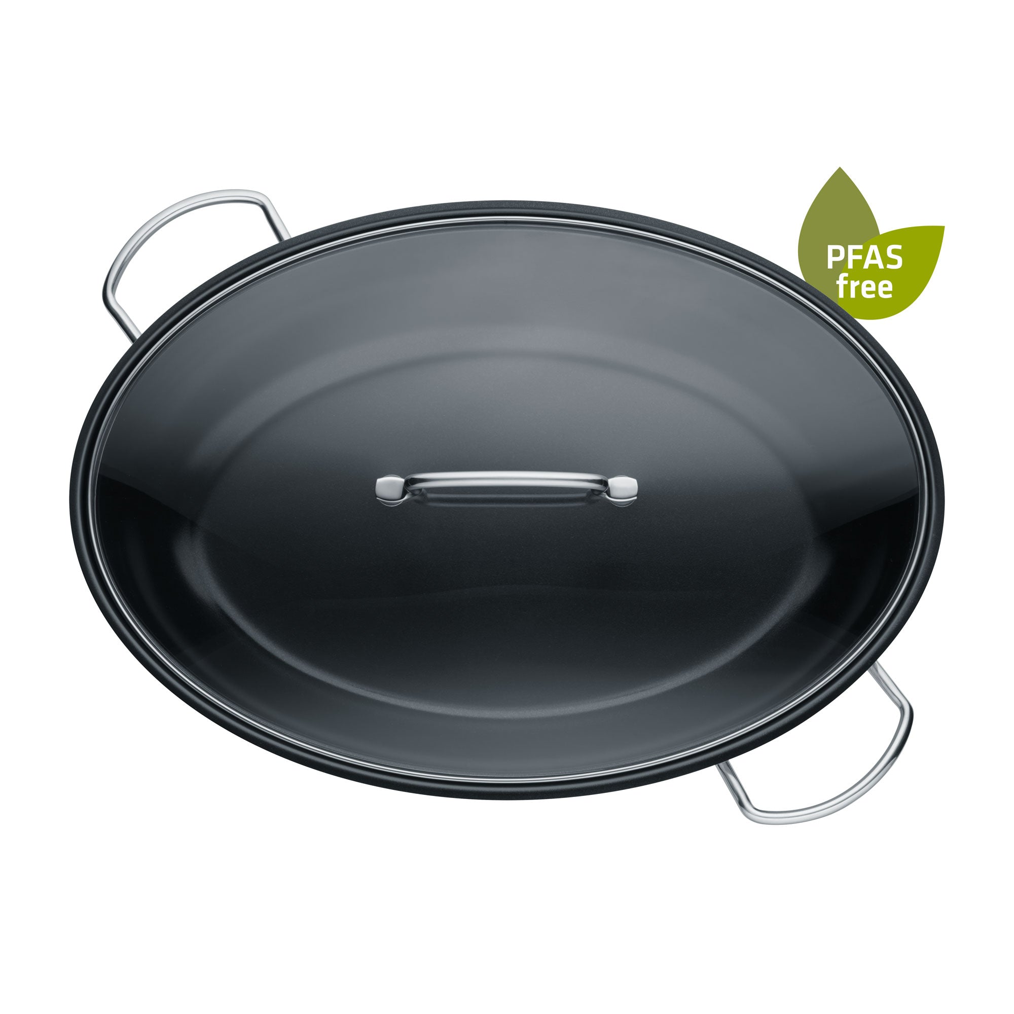 Berndes Bräter Rostiera Ovale 38 cm Acciaio con Coperchio