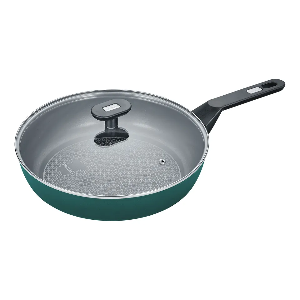 BERNDES Eco Recycle+ tegame 28 cm verde con coperchio