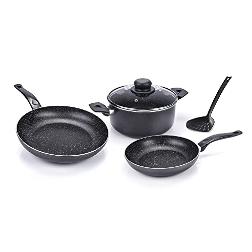 Alluflon Vesuvia batteria 5 pezzi padelle alluminio