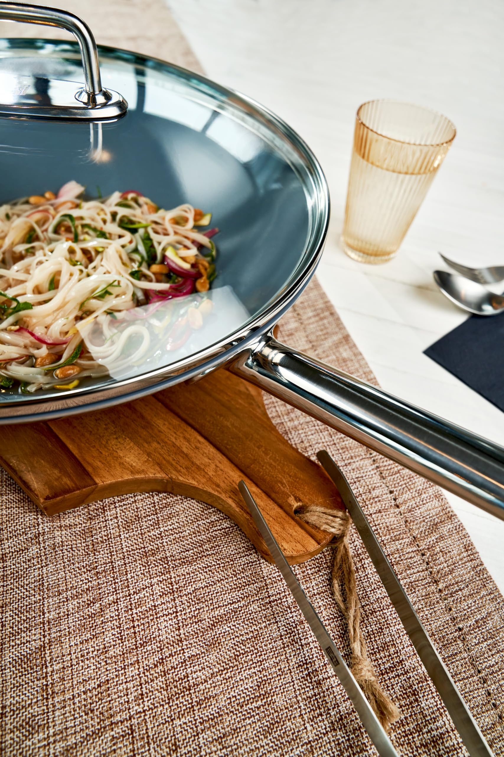 Zwilling Plus 40992-032 wok acciaio 32 cm con coperchio