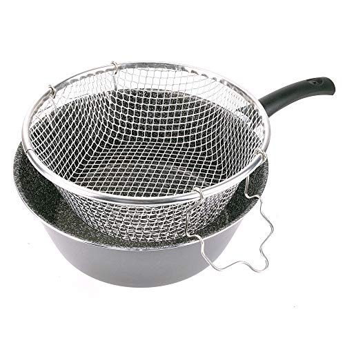 Alluflon Tradizione Italia friggitrice con cestello 24 cm nera