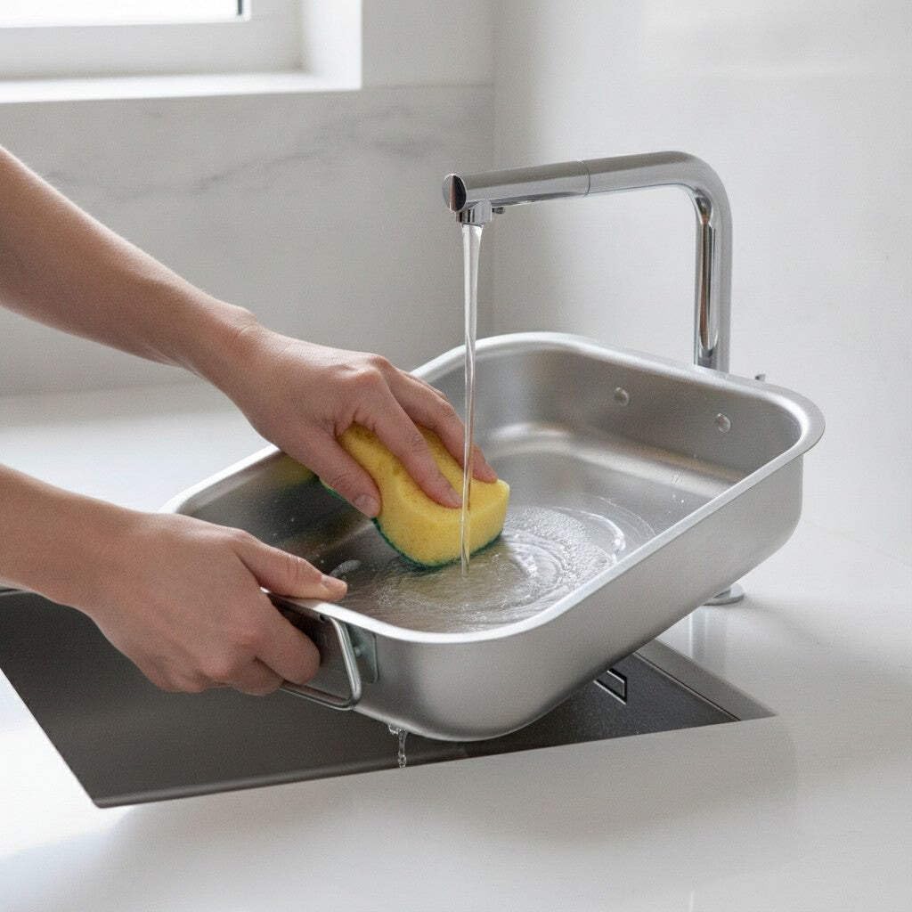 Mamù Happy rostiera alluminio bianco 30 cm forno