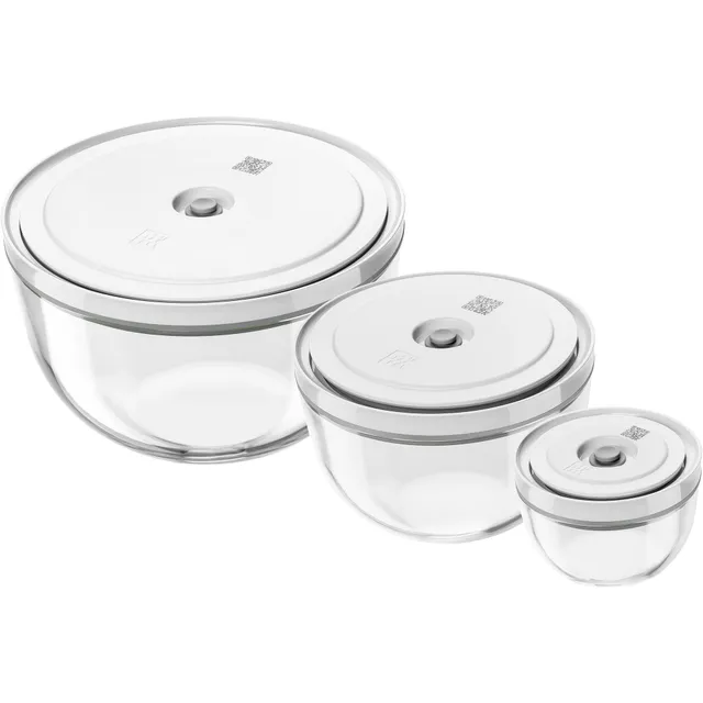 Zwilling Fresh & Save Set 3 Ciotole Vetro Sottovuoto