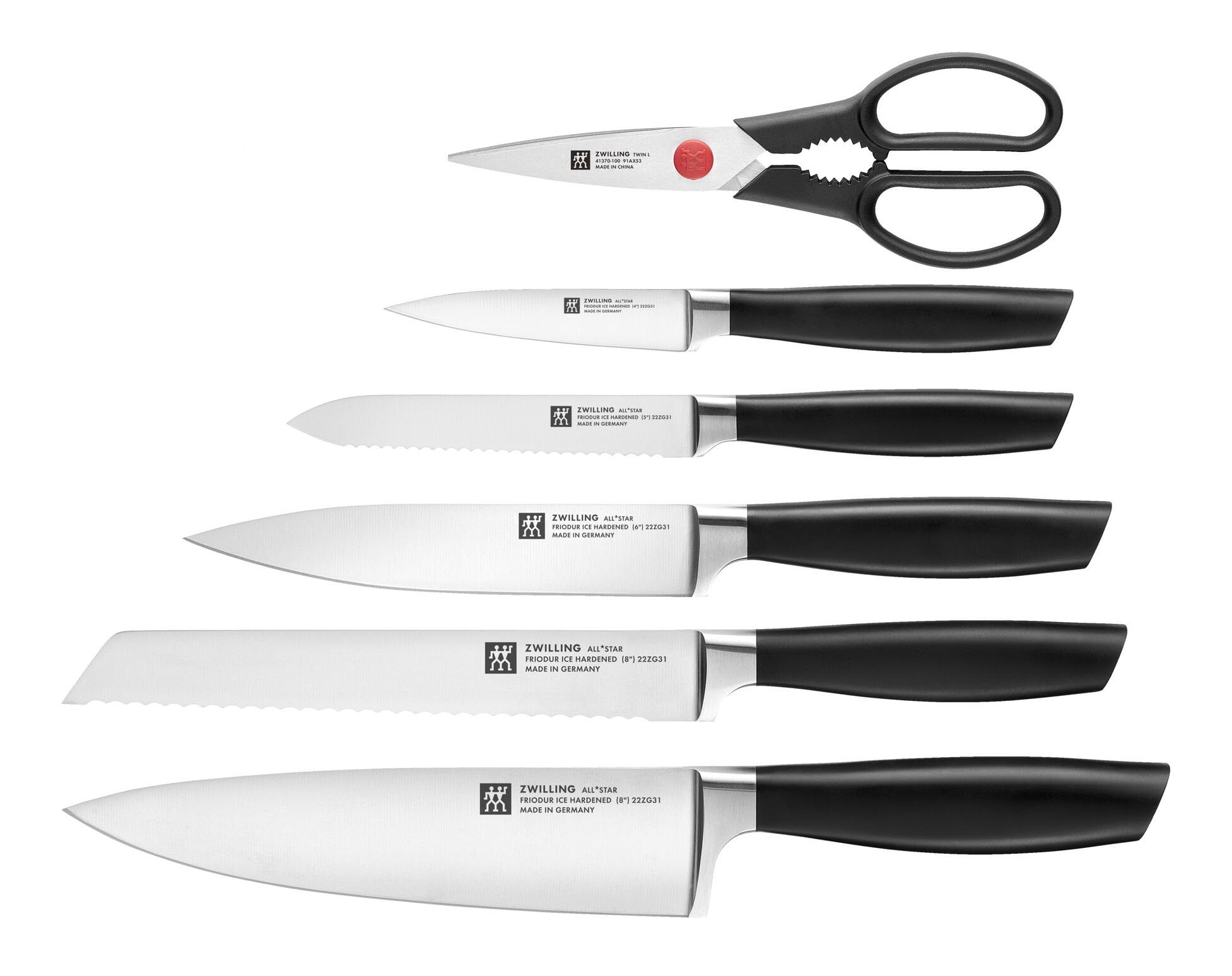 Zwilling Set Coltelli 5 Pezzi con Ceppo 33780-500 Acciaio