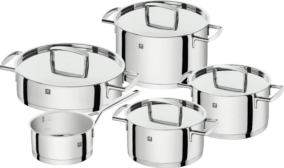 Zwilling batteria pentole acciaio inox 5 pezzi induzione