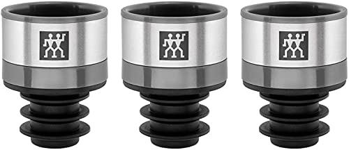 Zwilling Fresh & Save tappi vino sottovuoto 3 pezzi grigio