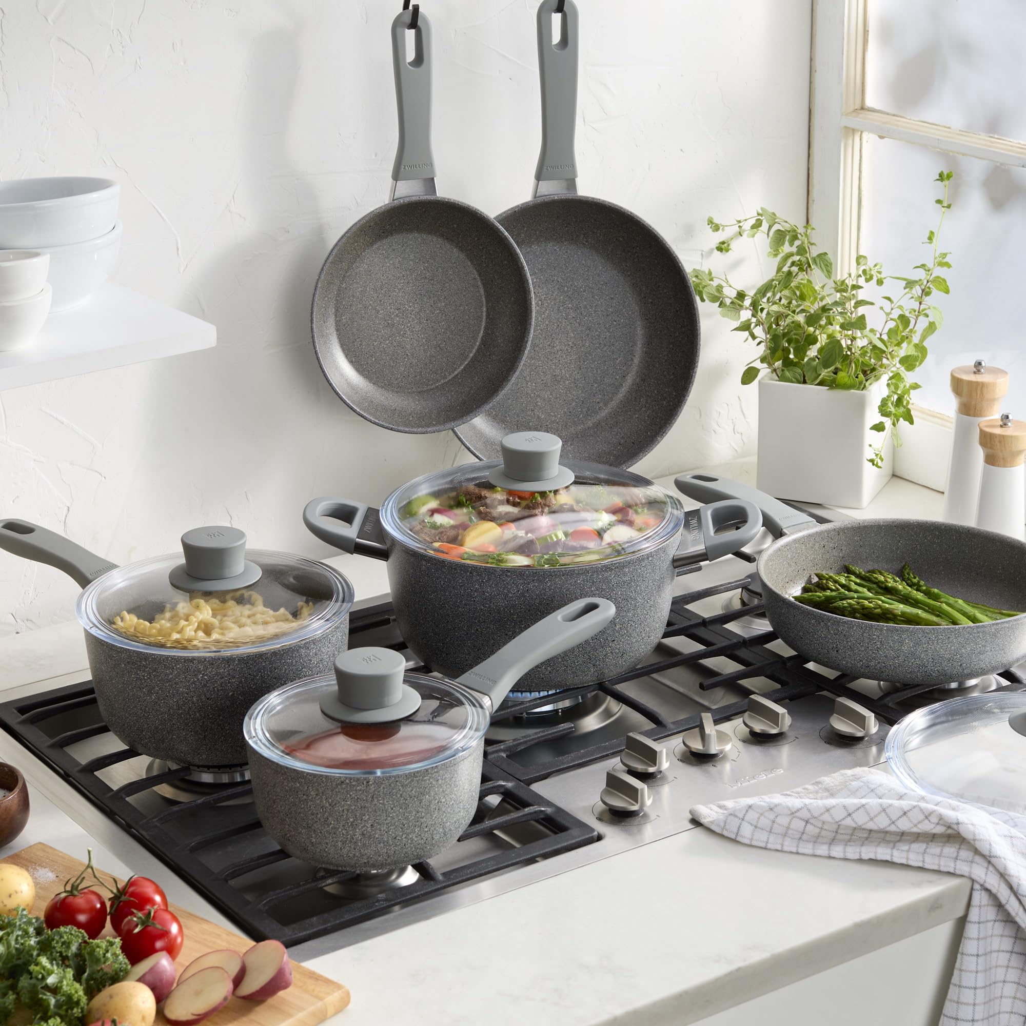 Zwilling Parma Plus Set Pentole Antiaderenti 10 Pezzi Alluminio