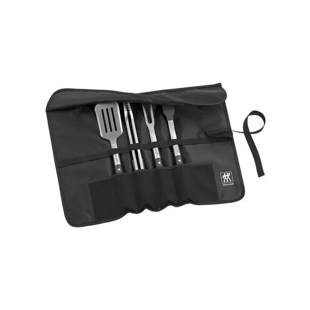 ZWILLING BBQ+ Set Barbecue 5 Pezzi Acciaio Inox con Custodia