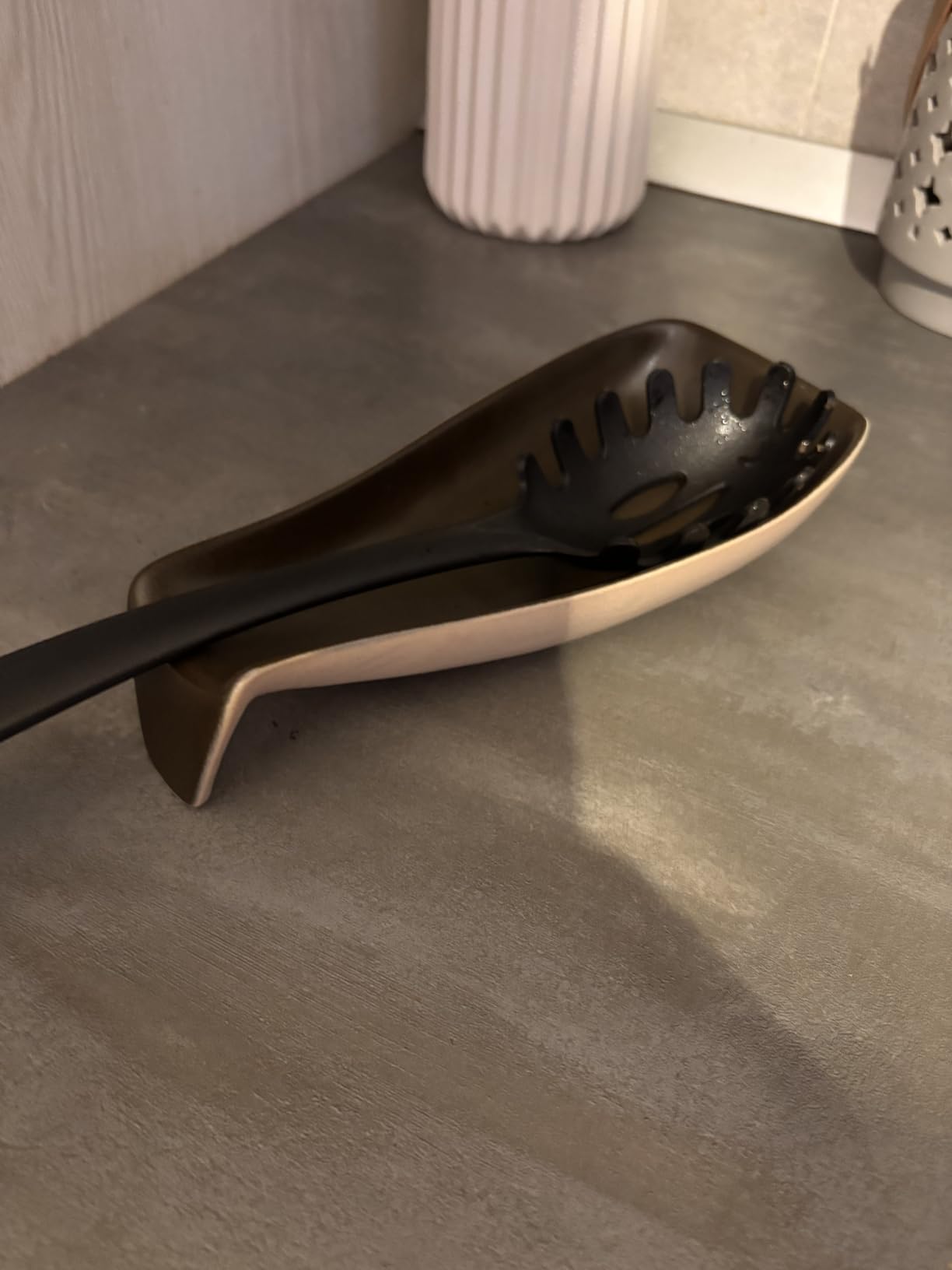 Wald Tavola e cucina poggiamestolo ceramica antracite opaco