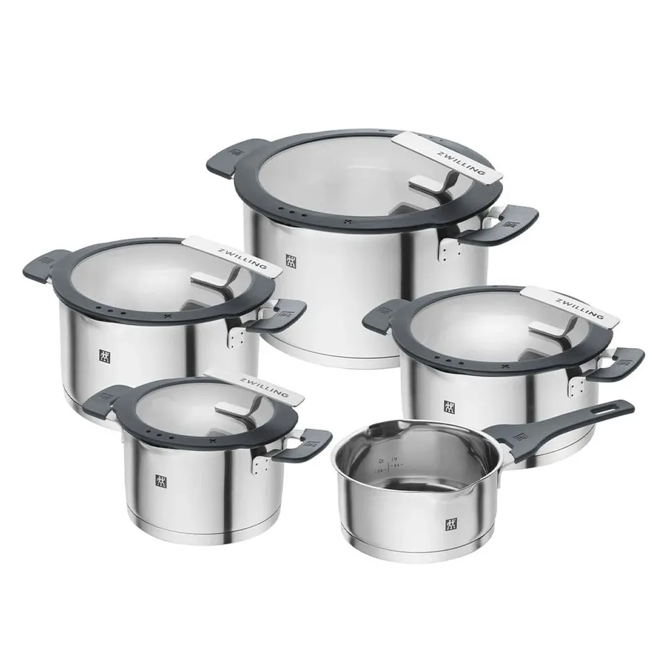 Zwilling Simplify batteria pentole inox 5 pezzi argento induzione