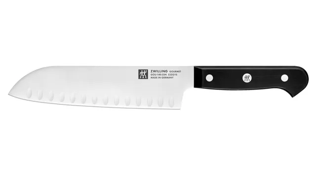 Zwilling Gourmet coltello Santoku alveolato 18 cm acciaio inox