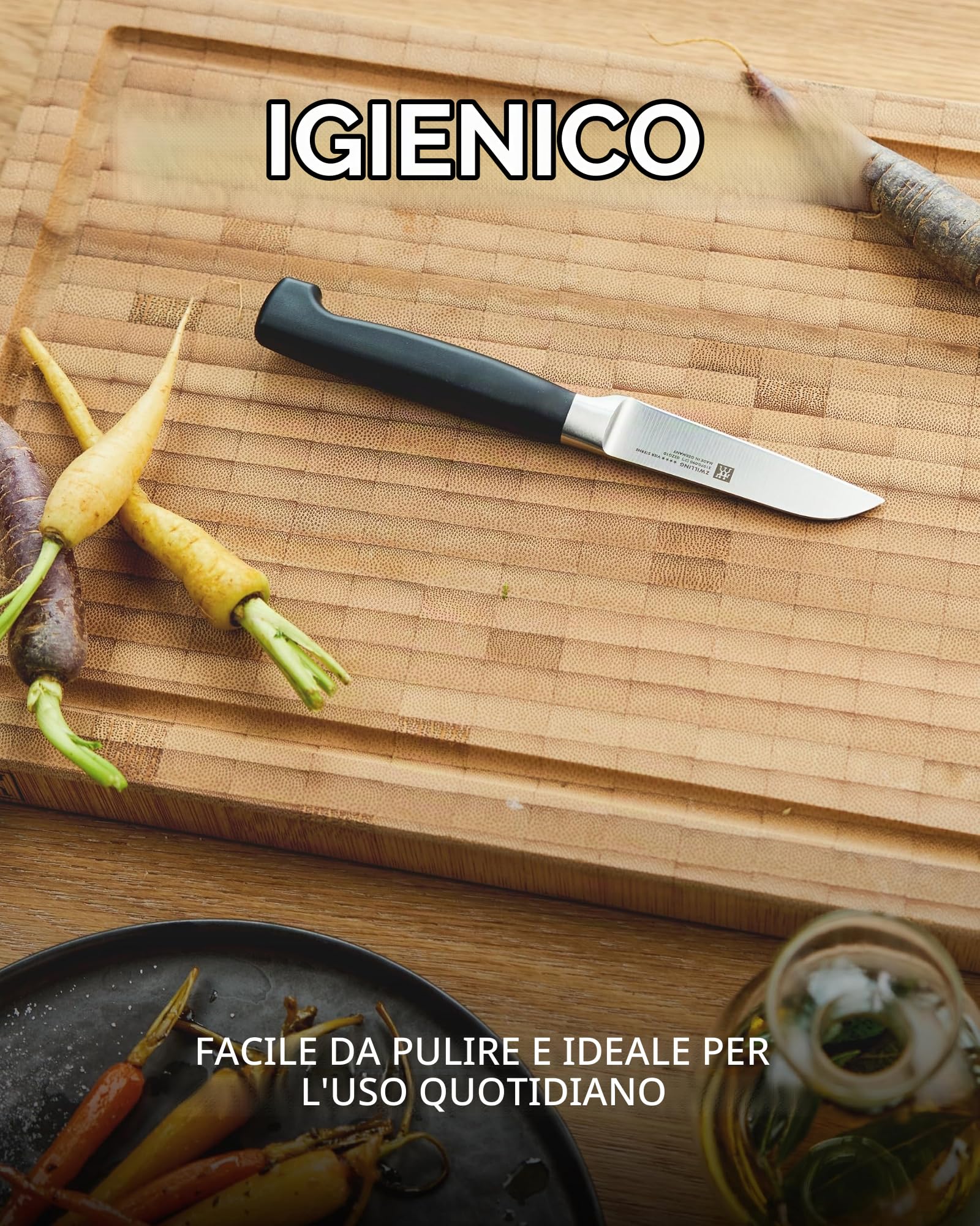 Zwilling 30772-300-0 tagliere bambù 25x19 cm reversibile