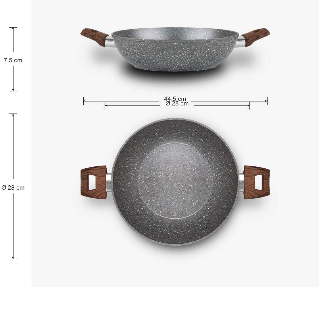 Mamù Fast Induction set 3 wok antiaderenti 24/28/32 cm induzione