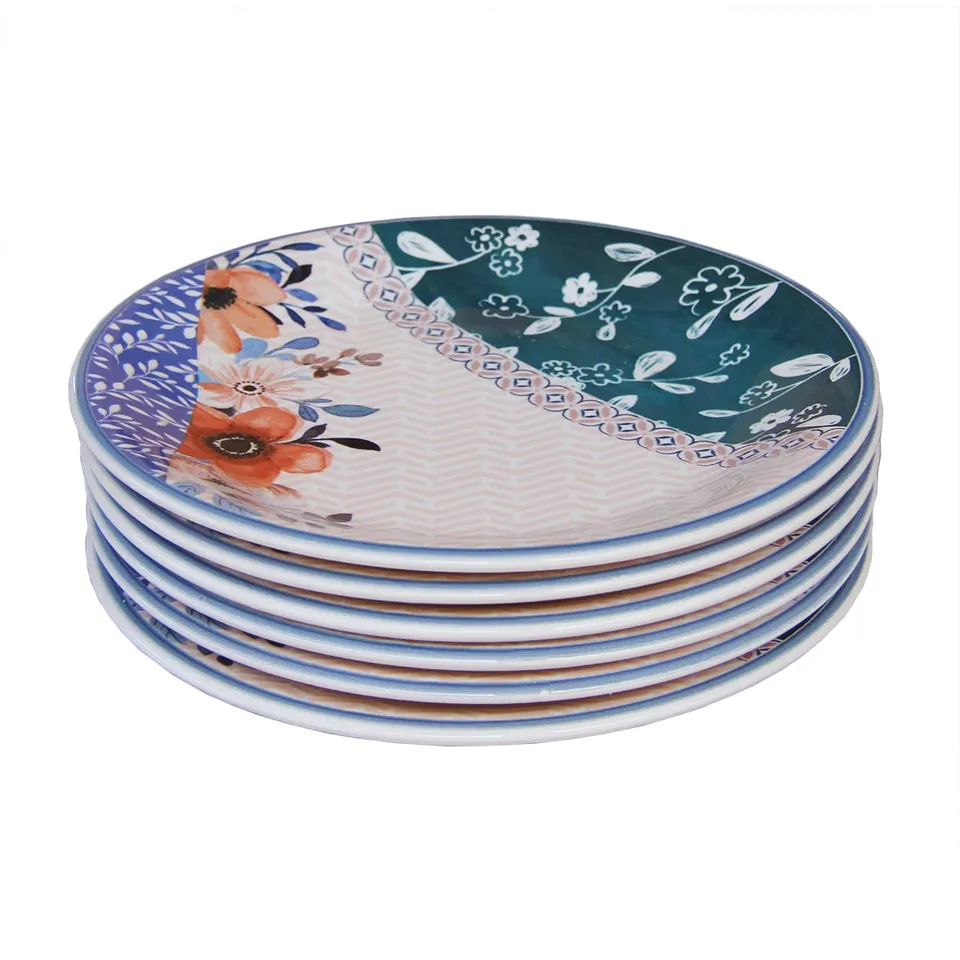 Wald Tavola piatti piani 6 pz ceramica Acquerello