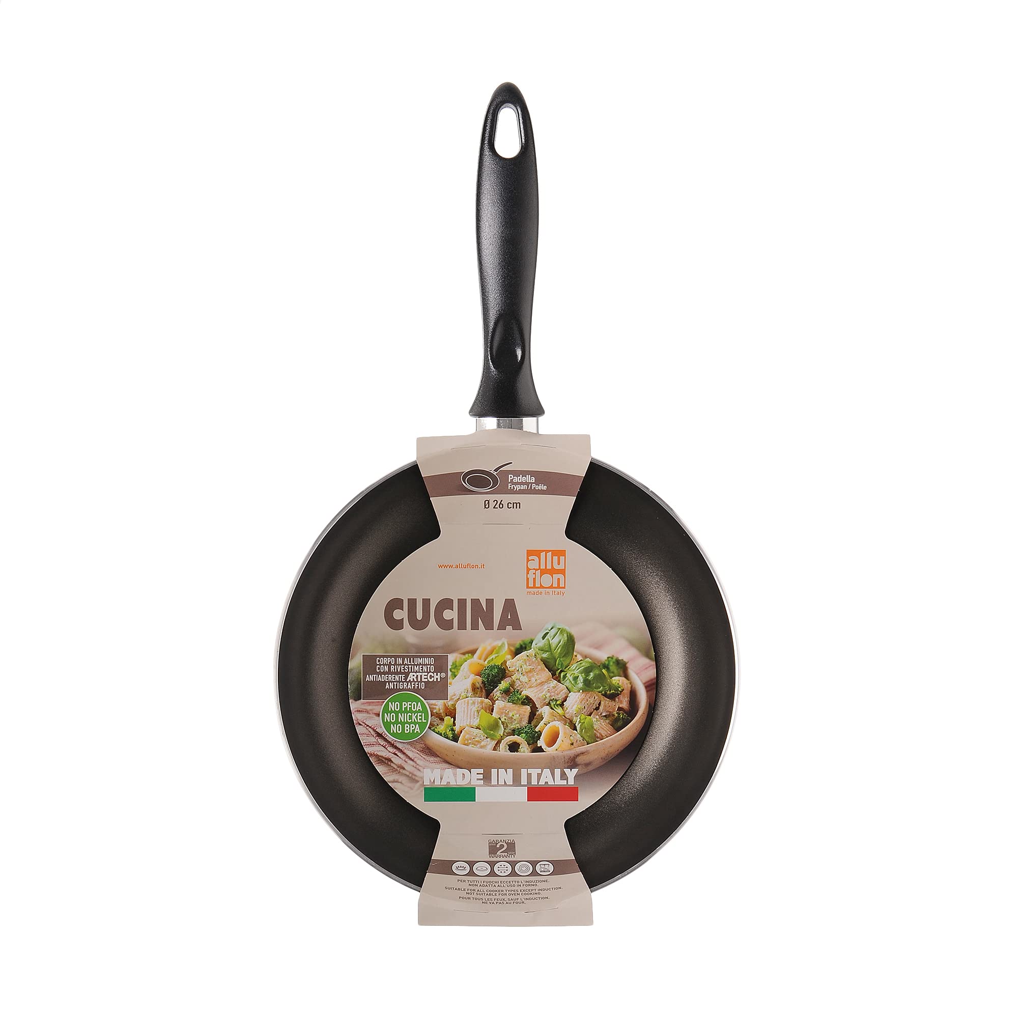 Alluflon Cucina Light Padella 30 cm Antiaderente 3 Litri