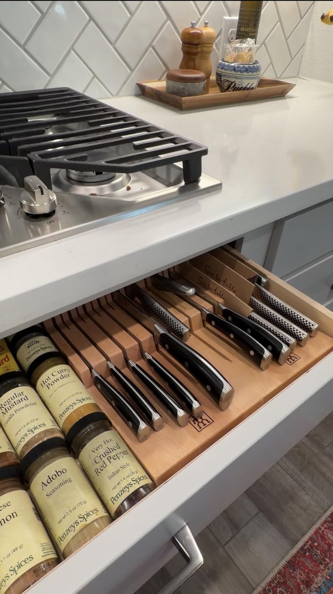 Zwilling Ceppo portacoltelli cassetto 12 scomparti faggio